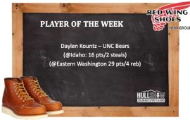 Player of the Week:  1/17-1/23                        Daylen Kountz UNC Bears