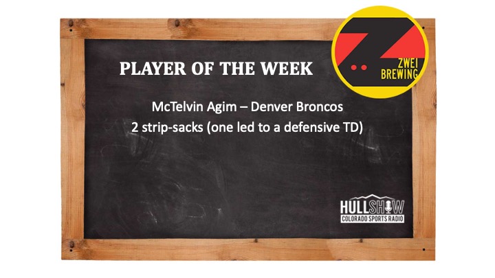 Player of the Week:  8/22-8/28                 McTelvin Agim-Denver Broncos