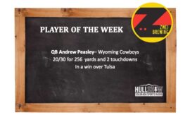 Player of the Week: 8/29-9/4 –   QB Andrew Peasley – Wyoming Cowboys