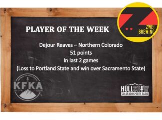 The Hull Show Player of the Week:  2/12-2/18       Dejour reaves – Northern Colorado