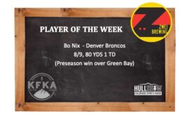 The Hull Show Player of the Week:  8/12-8/18