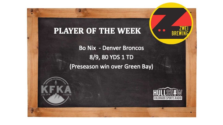 The Hull Show Player of the Week:  8/12-8/18