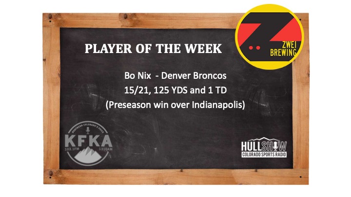 The Hull Show Player of the Week:  8/5/24-8/11/24